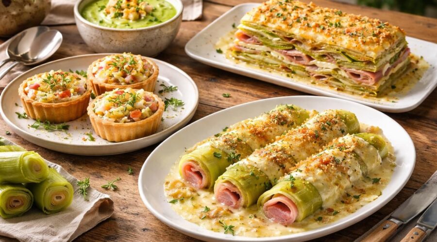 découvrez des recettes innovantes et savoureuses de poireaux au jambon revisitées pour surprendre vos papilles et régaler toute la famille.