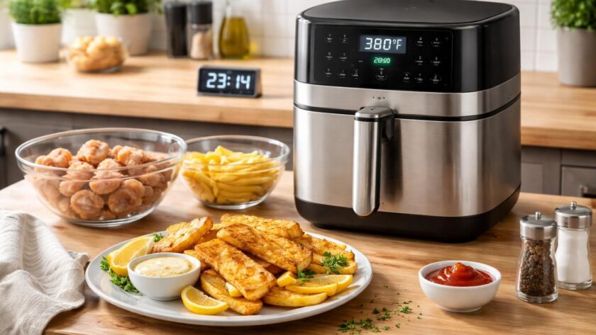 découvrez comment préparer des fish and chips croustillants et savoureux à l'air fryer en moins de 30 minutes grâce à notre recette simple et rapide.