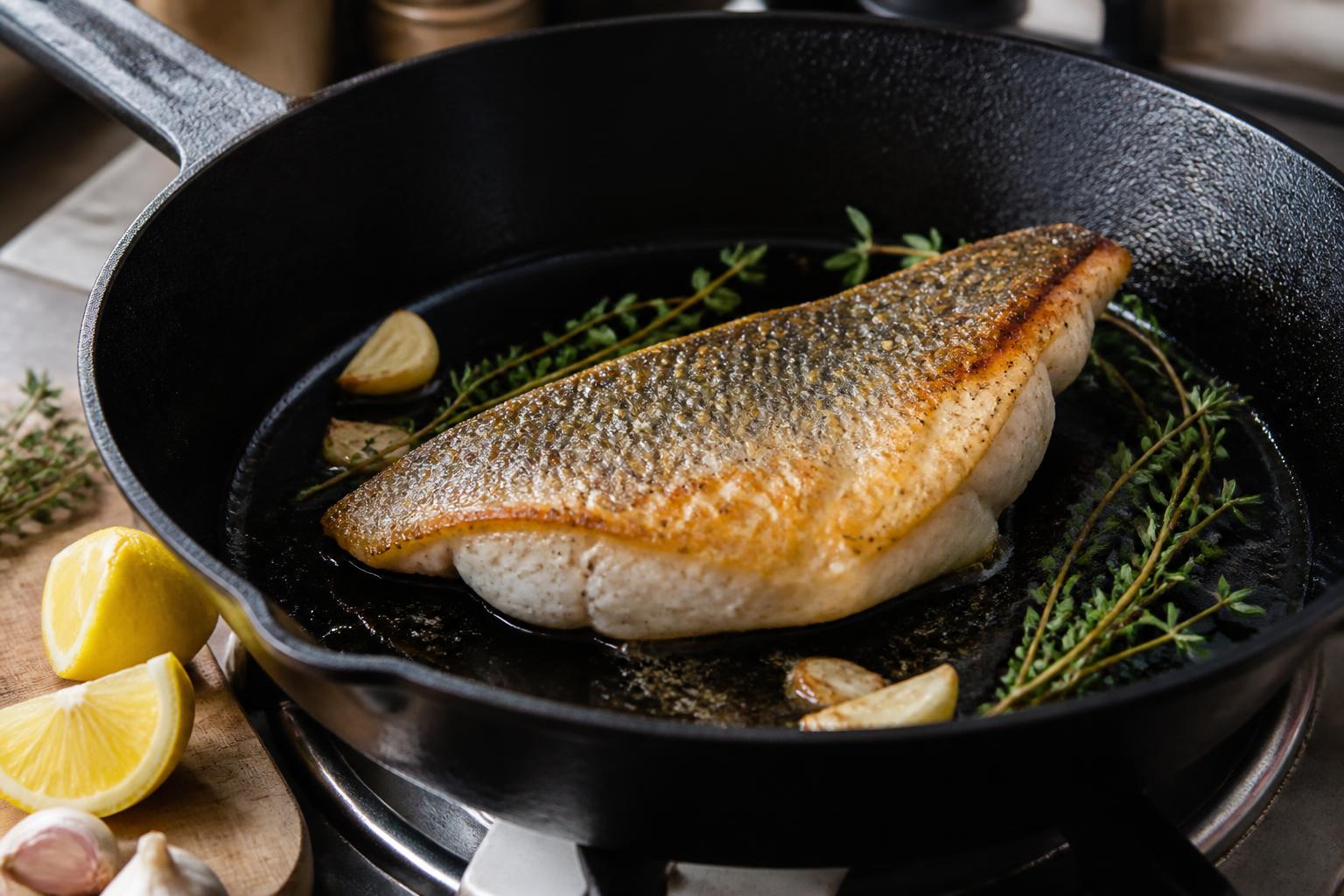 découvrez notre recette incontournable de black bass à la poêle pour une cuisson parfaite et un poisson tendre, sans risque de dessèchement.