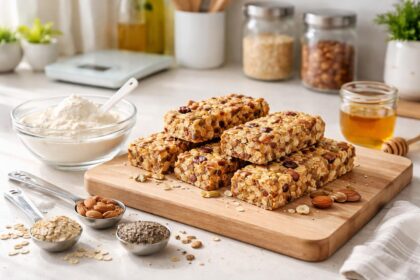 découvrez notre recette simple et rapide de barre protéinée à la whey, saine et idéale pour un encas énergétique fait maison.