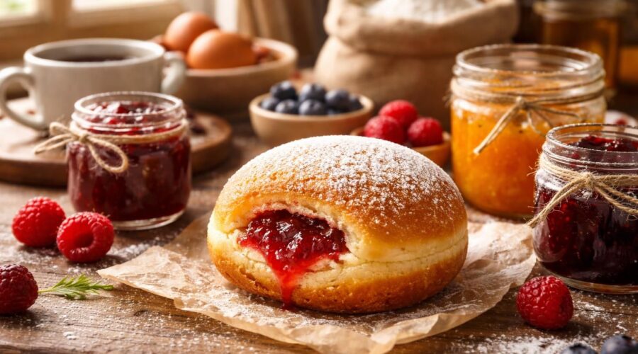 découvrez la recette de la boule de berlin et faites voyager vos papilles avec ce délicieux pâtisserie moelleux et sucré, parfait pour toutes les occasions.