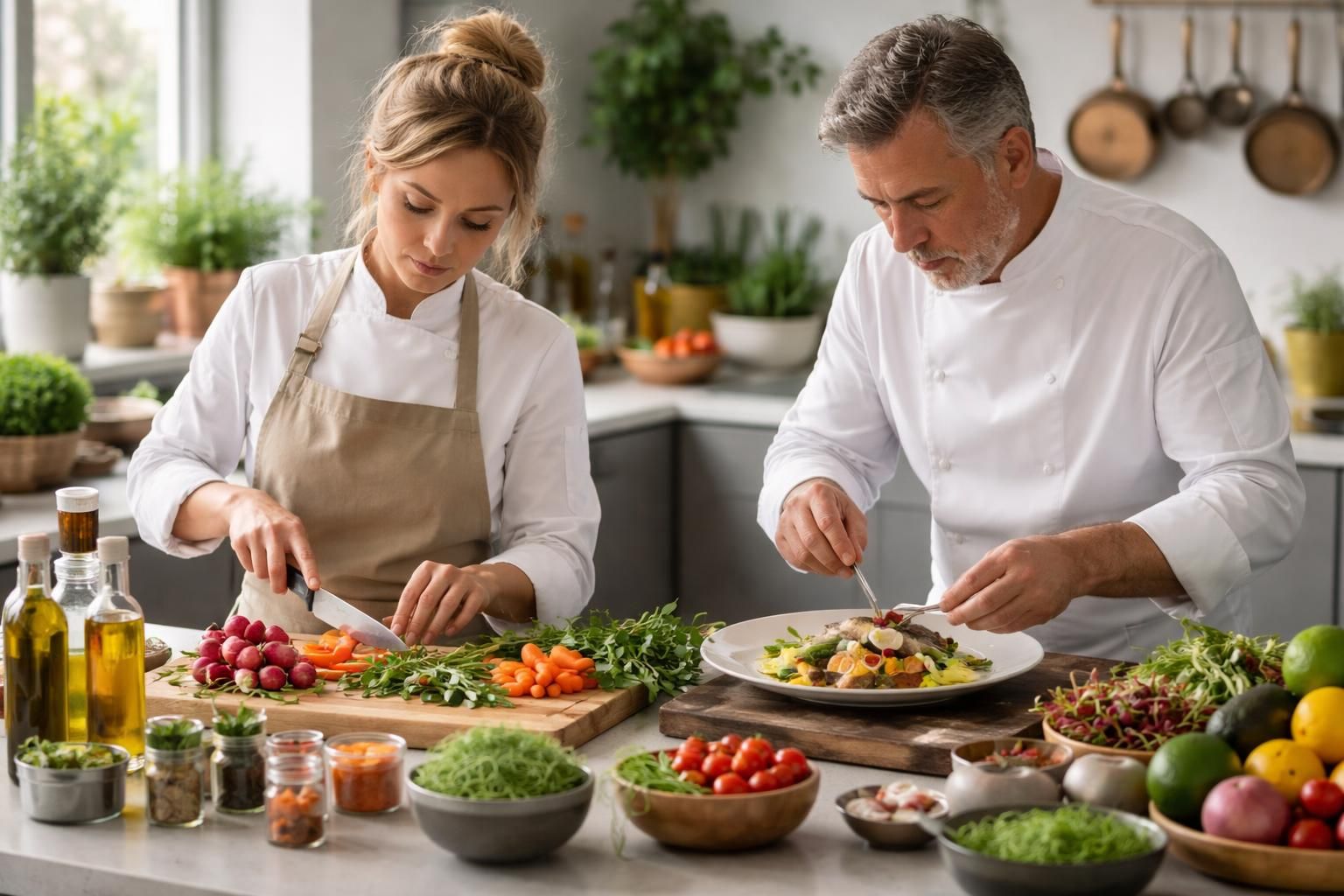 découvrez les tendances culinaires innovantes présentées par les chefs noémie honiat et bruno cormerais, alliant créativité et savoir-faire pour éveiller vos papilles.