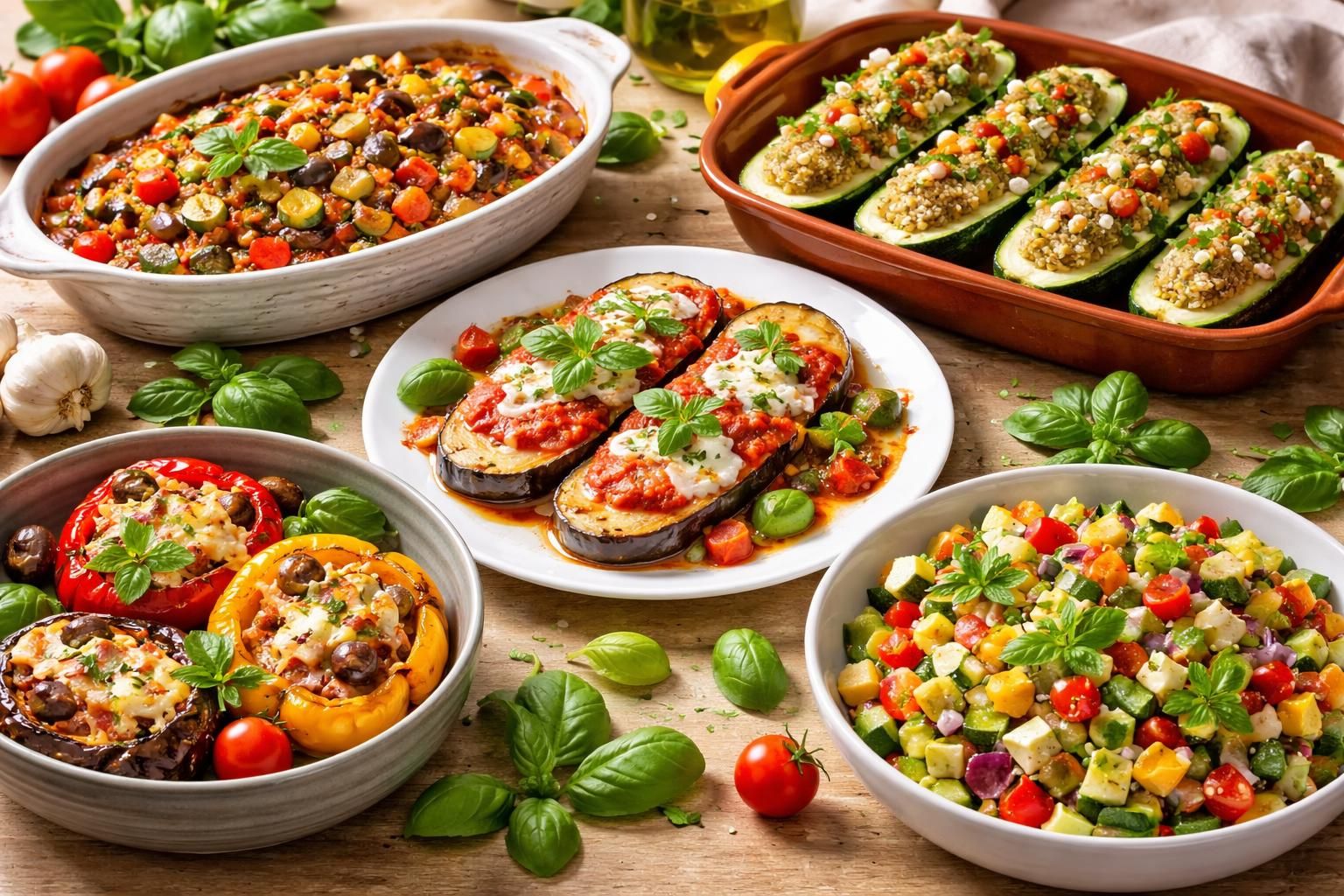 découvrez 5 recettes savoureuses à base de courgettes, aubergines et poivrons pour transformer vos plats du quotidien en véritables délices colorés et sains.