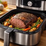 découvrez comment préparer un rôti de bœuf tendre et savoureux à l'air fryer, une méthode rapide et facile qui remplace parfaitement la cuisson au four traditionnel.