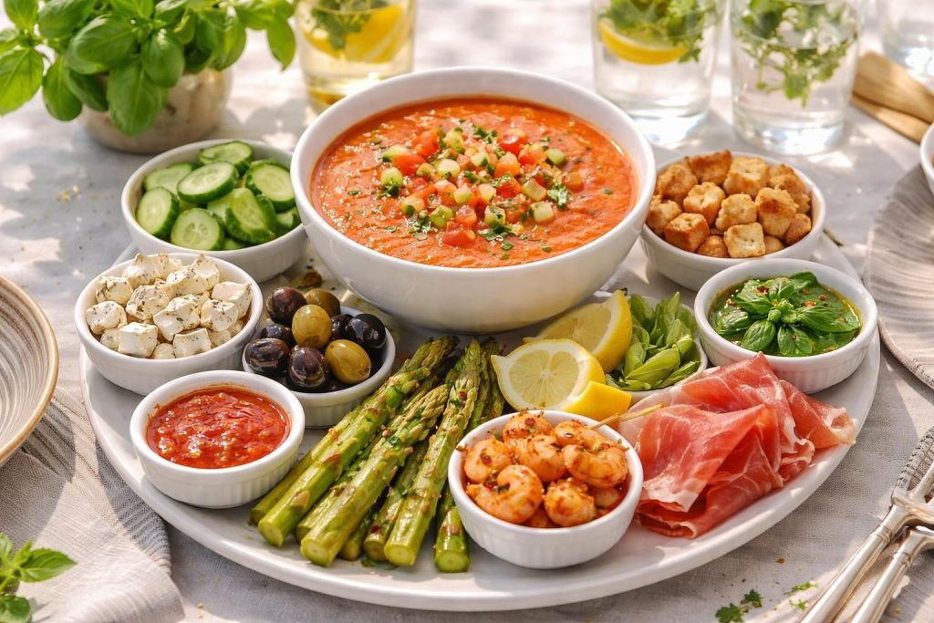 découvrez 10 idées d'accompagnements parfaits pour sublimer votre gaspacho et profiter d'un été frais et savoureux.