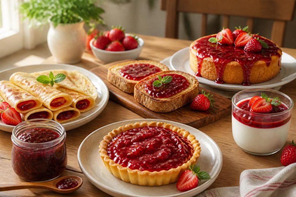 découvrez 5 recettes délicieuses et faciles à réaliser mettant à l'honneur la confiture de fraise de laurent mariotte, pour des moments gourmands inoubliables.