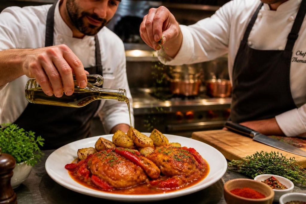 découvrez les astuces des chefs pour accompagner parfaitement votre poulet basquaise avec des pommes de terre savoureuses. conseils de cuisson et recettes gourmandes au rendez-vous !