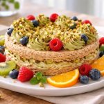 découvrez la dacquoise pistache et fruits, une alliance gourmande et rafraîchissante qui séduira vos papilles. une recette incontournable pour les amateurs de dessert.