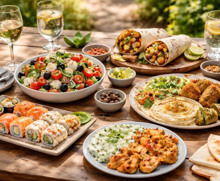 découvrez des idées de repas froids pour le midi, inspirées des saveurs du monde, parfaites pour un déjeuner savoureux et facile à emporter.