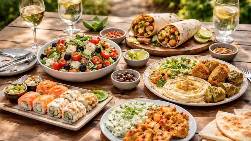 découvrez des idées de repas froids pour le midi, inspirées des saveurs du monde, parfaites pour un déjeuner savoureux et facile à emporter.