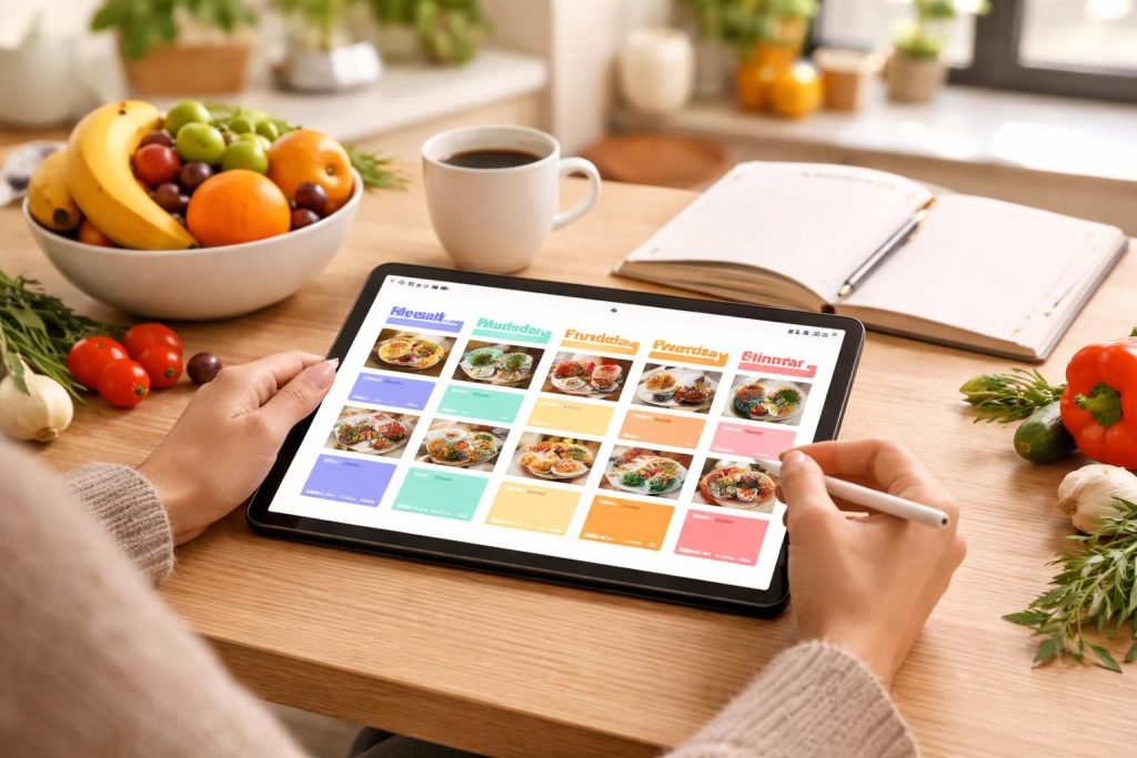 découvrez comment planifier facilement vos repas de la semaine avec la tablette samsung galaxy grâce à notre guide complet de menus hebdomadaires.